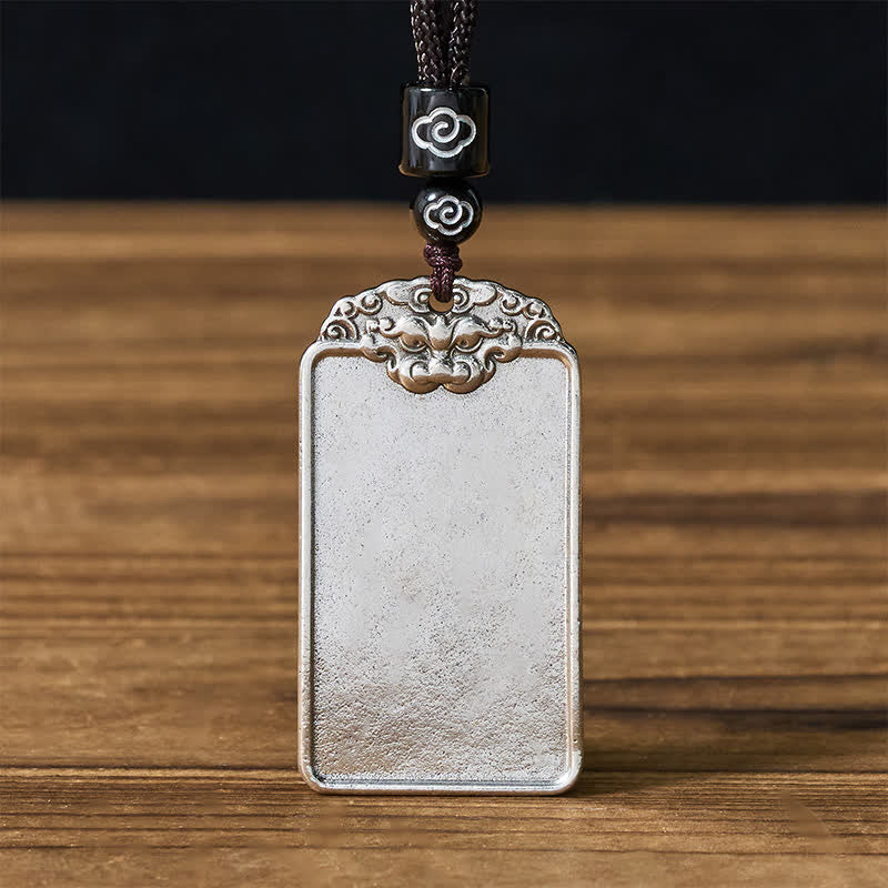 Buddha Stones Copper Animal Head Balance Peace and Tranquility Pendant Necklace