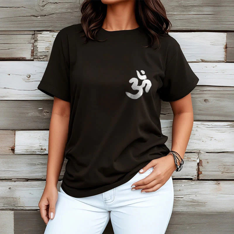 Buddha Stones Om Symbol Sanskrit Tee T-shirt