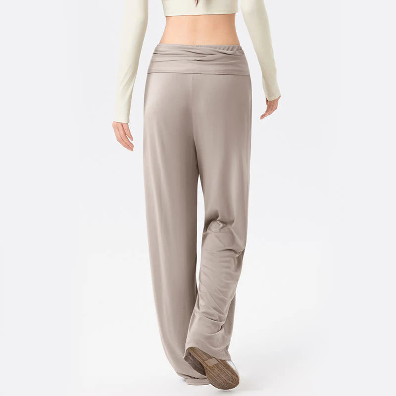 Buddha Stones Casual Lace-up Breathable Sports Women's Wide Leg Pants