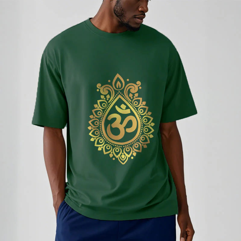 Buddha Stones Water Drop OM Design Tee T-shirt