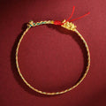 Buddha Stones Year of the Dragon Handmade Colorful Dragon Carved Success Braided Bracelet (Extra 35% Off | USE CODE: FS35)
