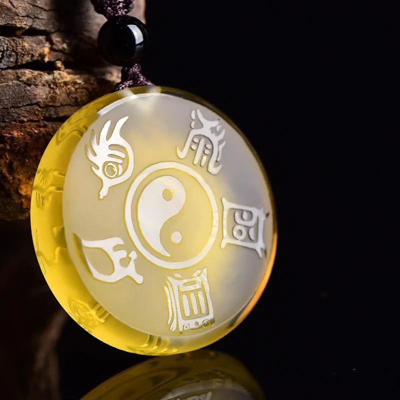 FREE Today: Feng Shui Liuli Yin Yang Protection Balance Pendant Necklace