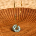 FREE Today: Fortune and Luck Jade Double Peace Buckle Necklace Pendant