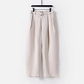 Buddha Stones Summer Zipper Elastic Waist Design Men's Cotton Linen Wide Leg Pants With Pockets