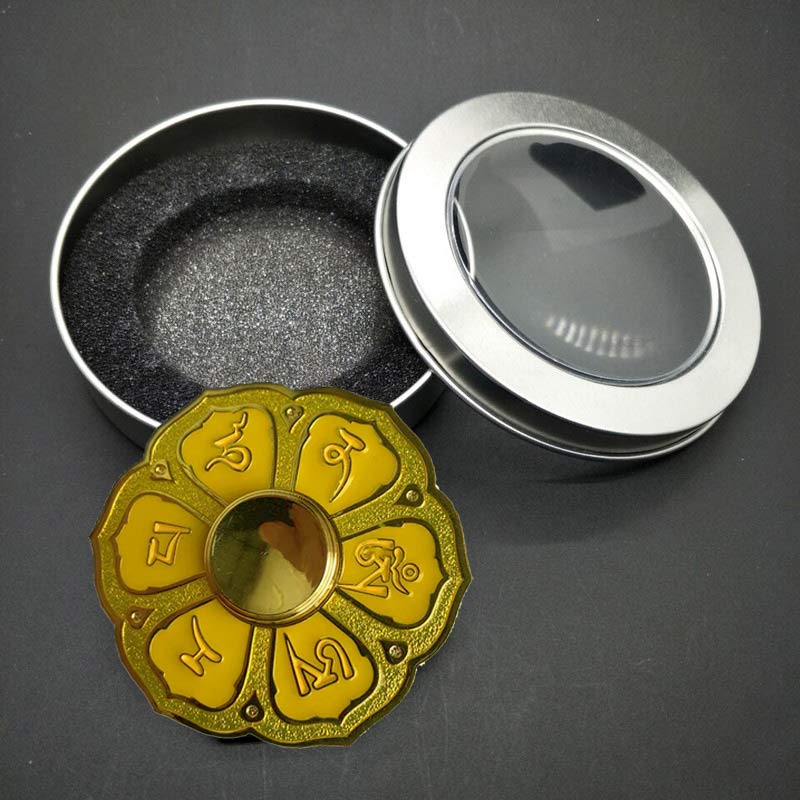 Buddha Stones Six True Words Fidget Spinner Blessing Finger Hand Spinner Decoration (Extra 30% Off | USE CODE: FS30)