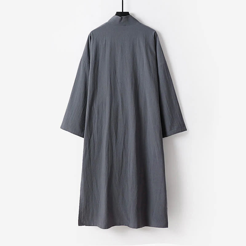 Buddha Stones Wudang Traditional Tai Chi Martial Arts Ceremony Long Sleeve Men's Taoist Long Robe