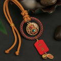 Buddha Stones Gourd Fu Character Safe And Well Fortune Car Hanging Decoration