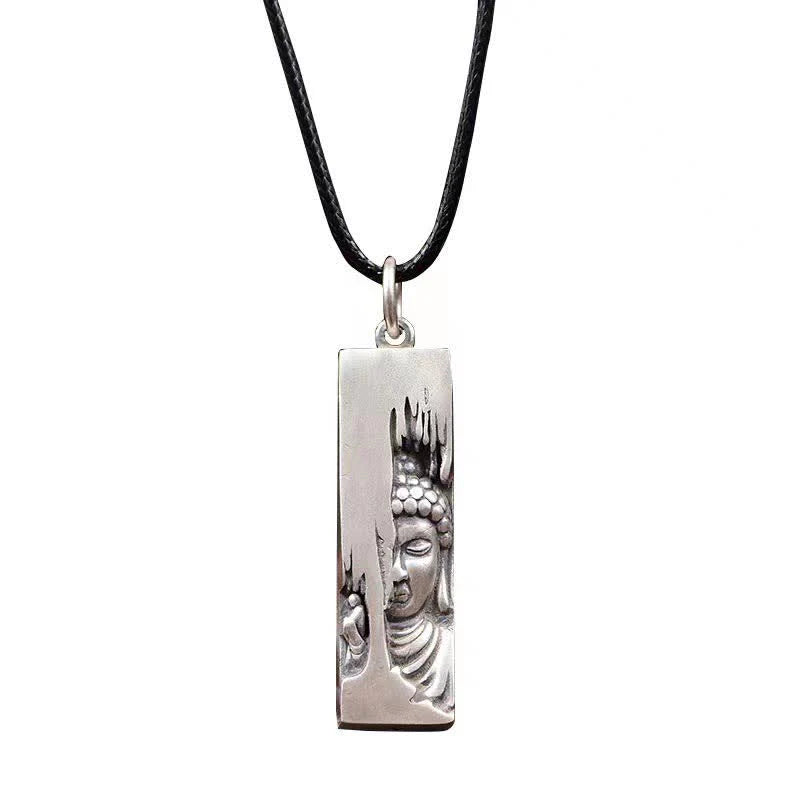Buddha Stones Tathagata Buddha Strength Protection Amulet Lucky Vintage Style Pendant Necklace