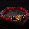 Buddha Stones Colorful Rope True Love Knot Luck Handmade Bracelet