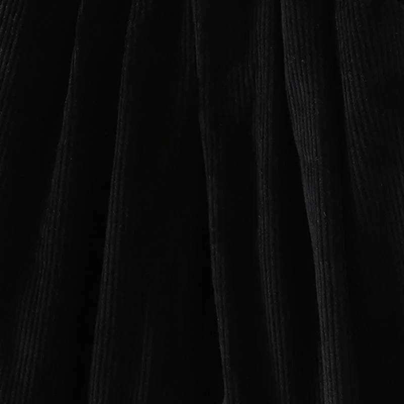 Buddha Stones Women's Winter Plain Corduroy Cotton High Waist Fleece-Lined Harem Pants With Pockets
