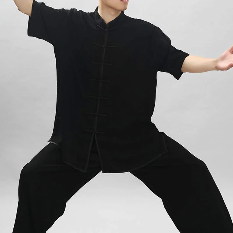 Buddha Stones Meditation Zen Prayer Spiritual Tai Chi Qigong Practice Unisex Embroidery Clothing Set (Extra 30% Off | USE CODE: FS30)