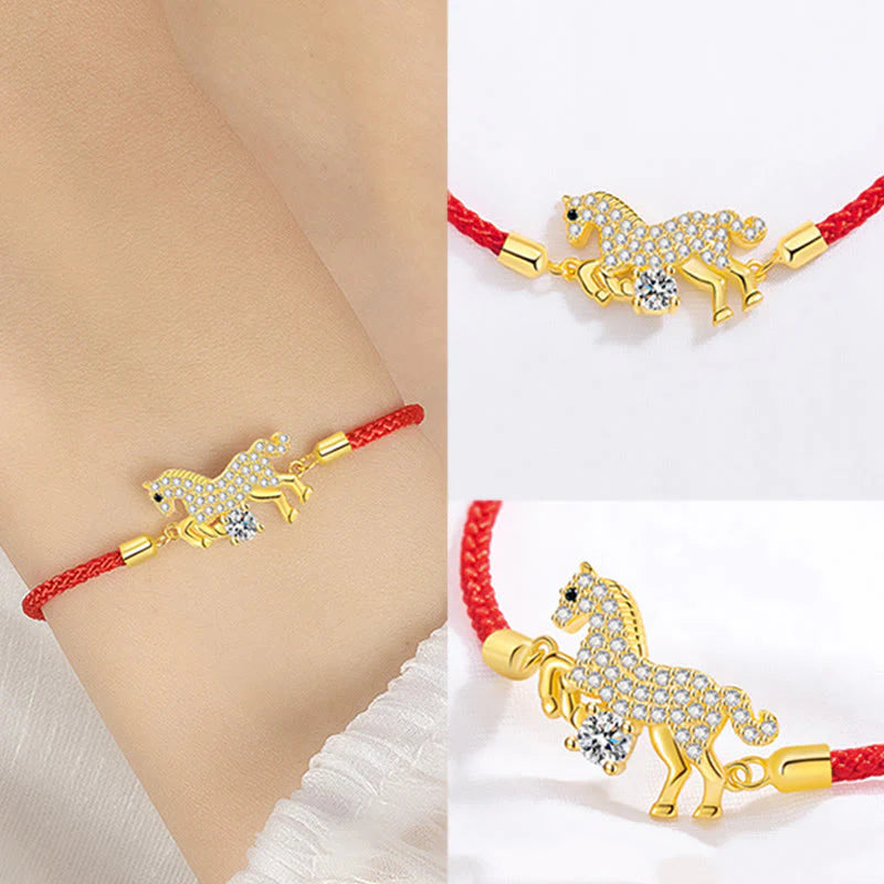 Buddha Stones Wishing You Success & Good Luck Year of the Horse String Includes Gift Message Card