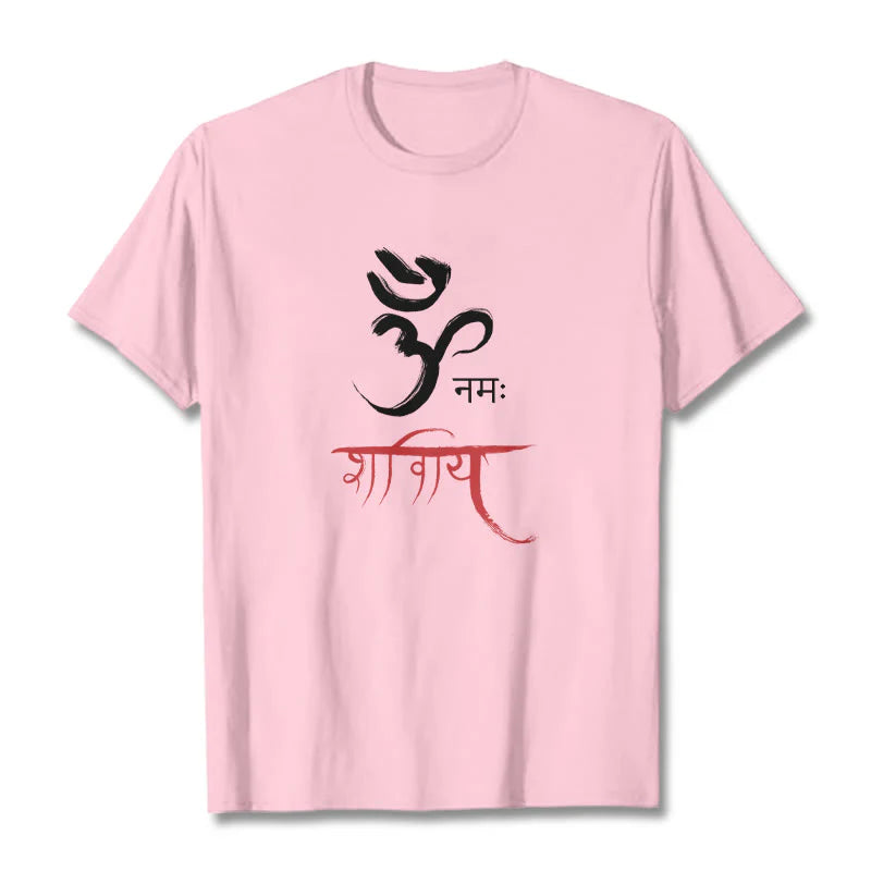 Buddha Stones OM NAMAH SHIVAYA Mantra Sanskrit Tee T-shirt