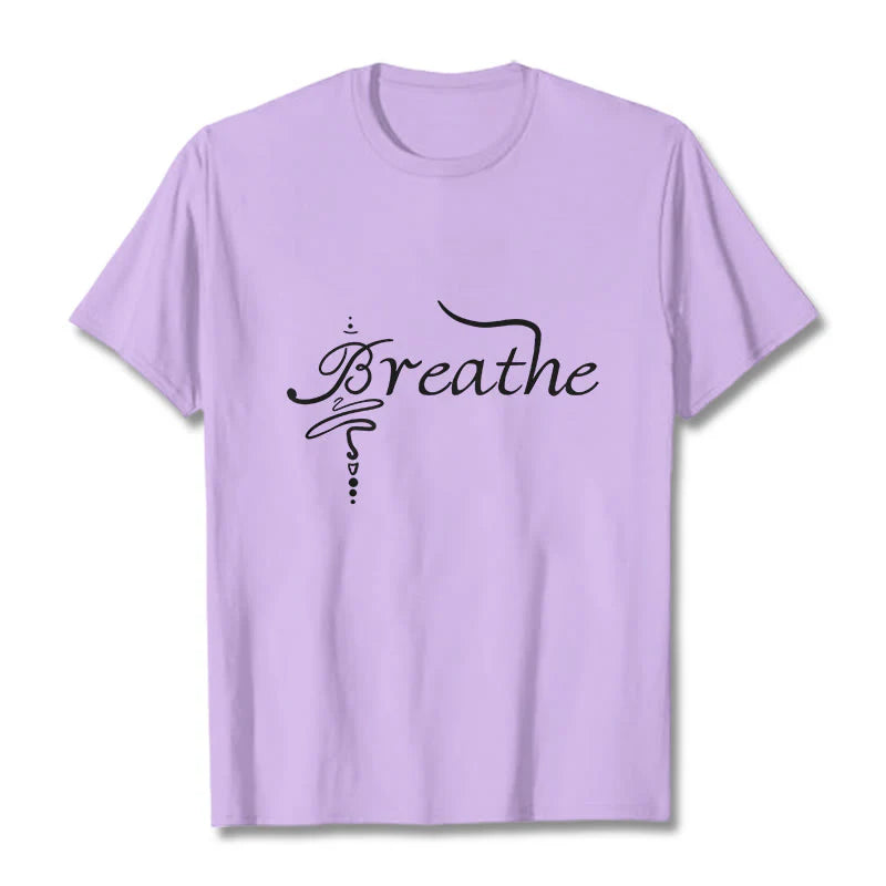 Buddha Stones Breathe Word Tee T-shirt