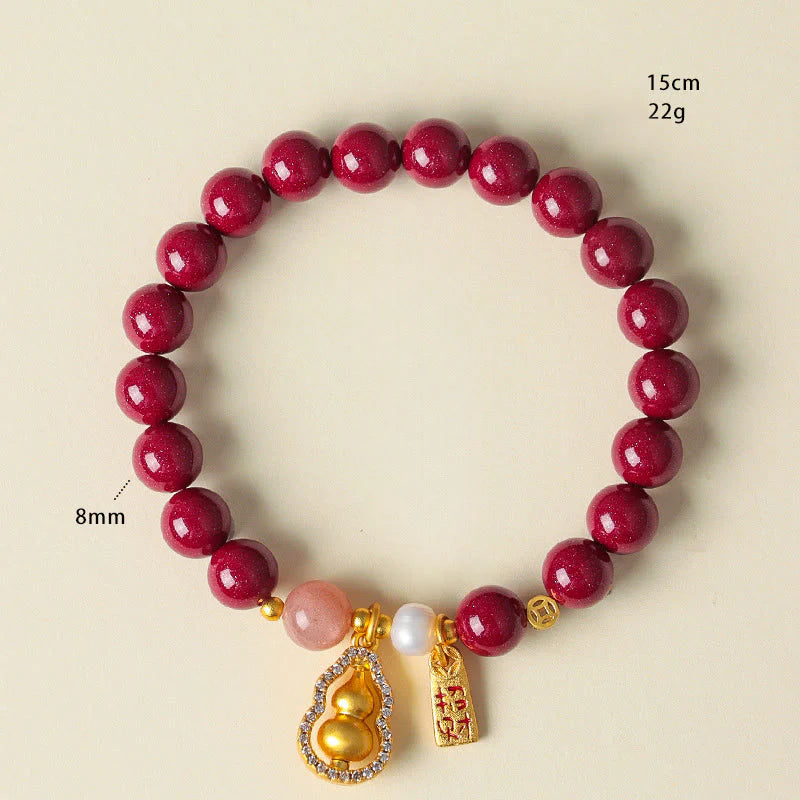 Buddha Stones Cinnabar Blessing Attract Fortune Bracelet