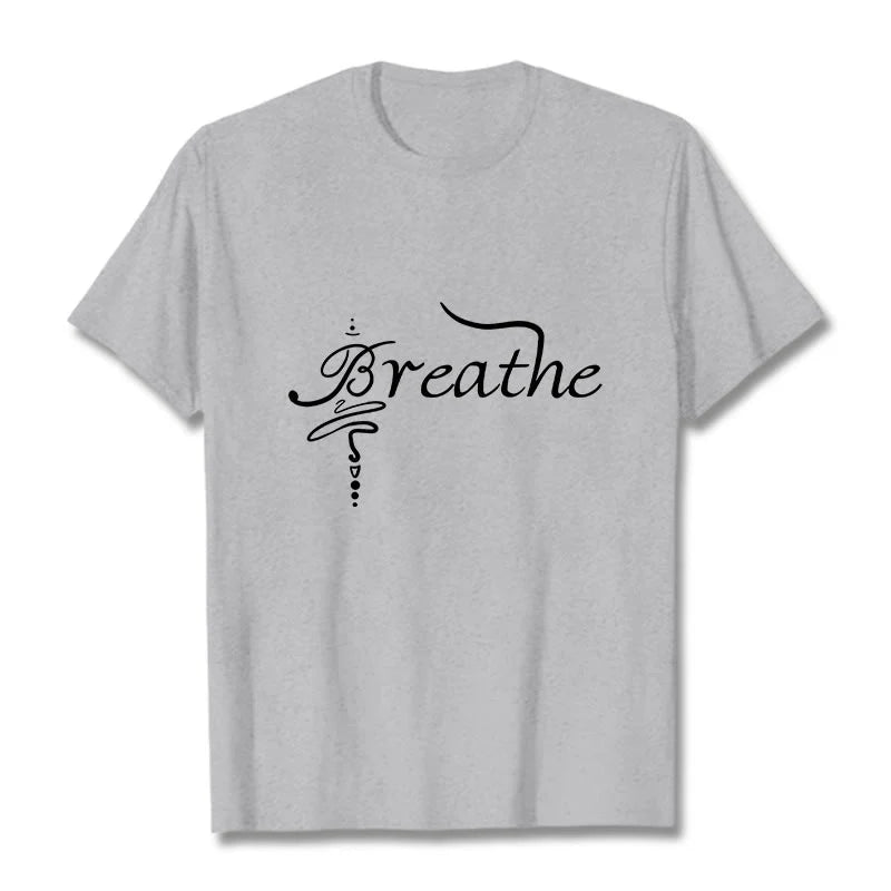 Buddha Stones Breathe Word Tee T-shirt