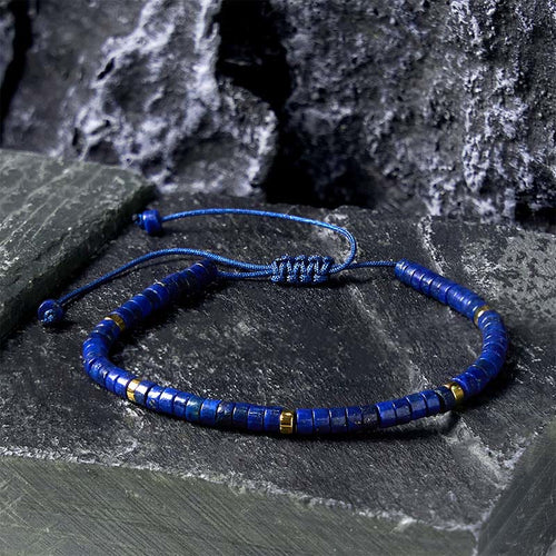 Buddha Stones Natural Lazurite Spacer Bead Positive Balance Bracelet