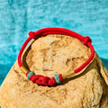 Buddha Stones Red String Jade Luck Fortune Knot Braided Couple Bracelet