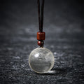 Buddha Stones White Crystal Pink Crystal Tiger Eye Smoky Quartz Protection Necklace Pendant