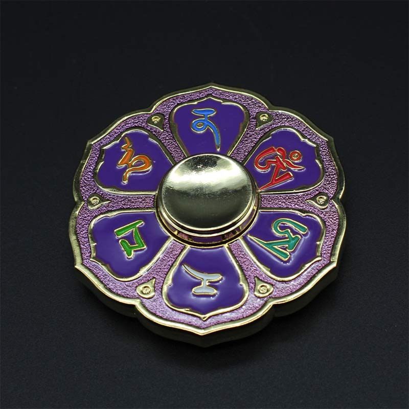 Buddha Stones Six True Words Fidget Spinner Blessing Finger Hand Spinner Decoration (Extra 30% Off | USE CODE: FS30)
