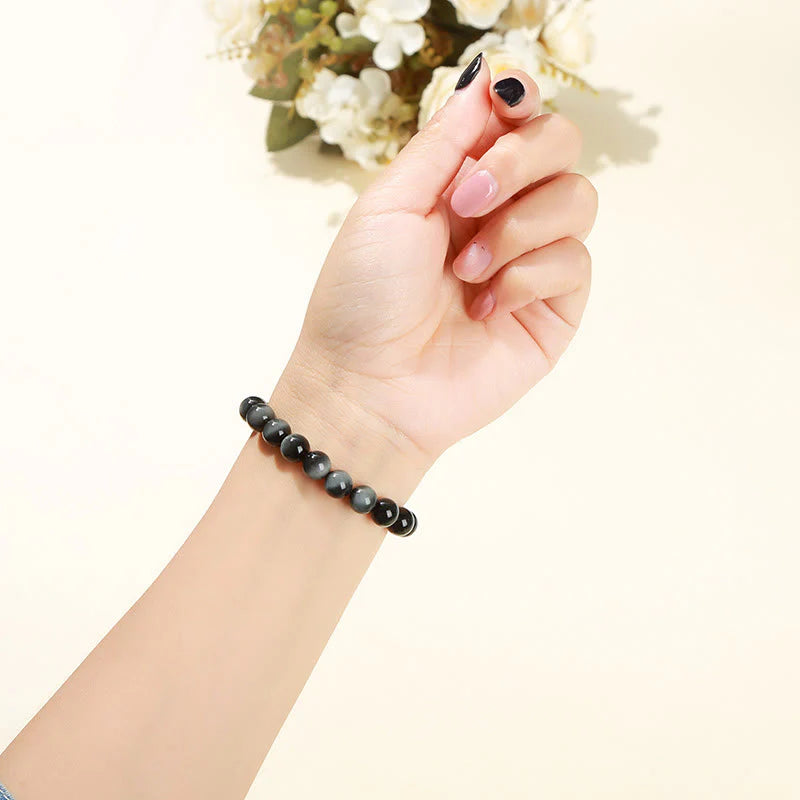 Buddha Stones Natural Eagle's Eye Stone Courage Positive Bracelet