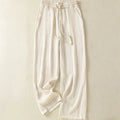 Buddha Stones Artistic Casual Vertical Lines Pattern Drawstring Ankle-length Women's Pants With Pockets