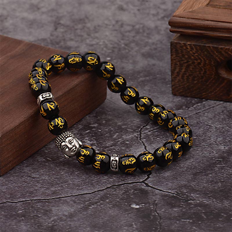 Buddha Stones Tibetan Buddha Mantra Amulet Bracelet (Extra 35% Off | USE CODE: FS35)