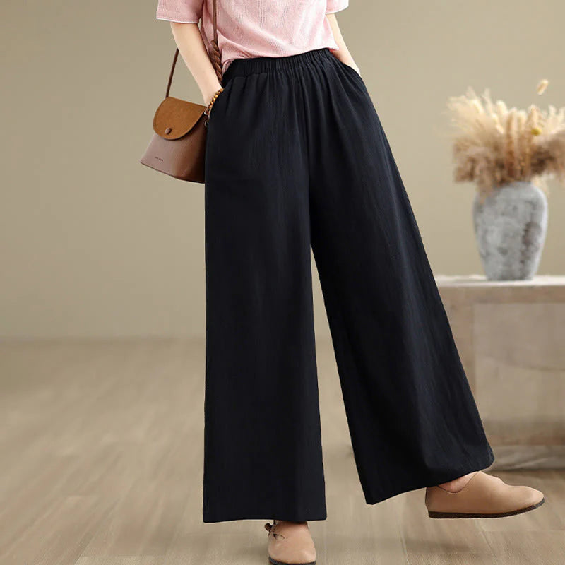 Buddha Stones Frog-Button Long Sleeve Cotton Jacquard Women's Shirt Pants With Pockets