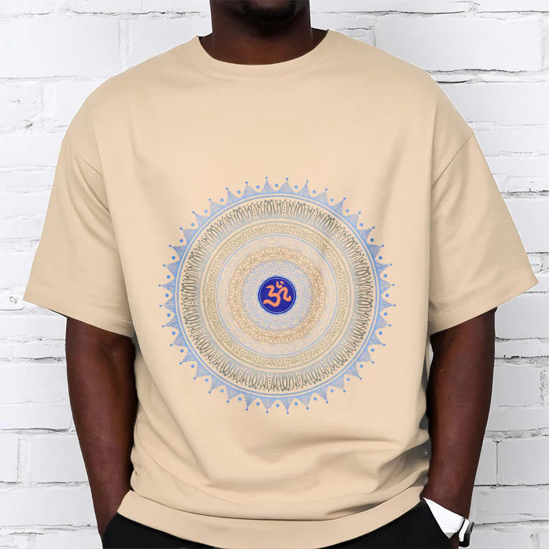 Buddha Stones Mandala Flower OM Pattern Tee T-shirt