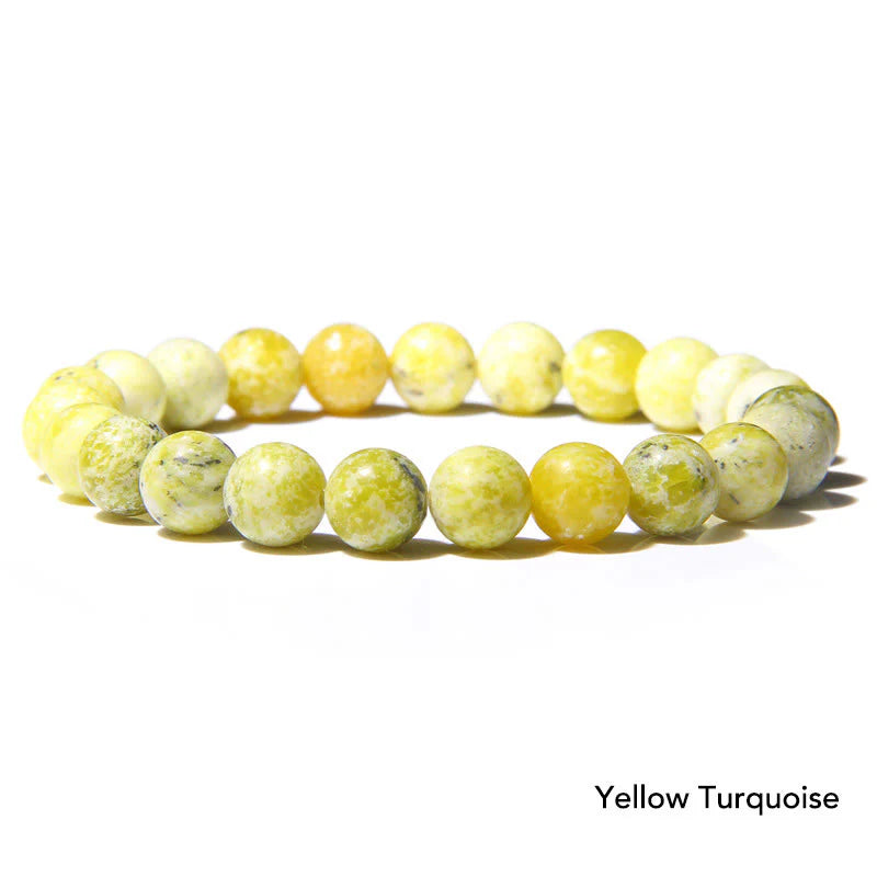 Natural Agate Stone Crystal Balance Beaded Bracelet