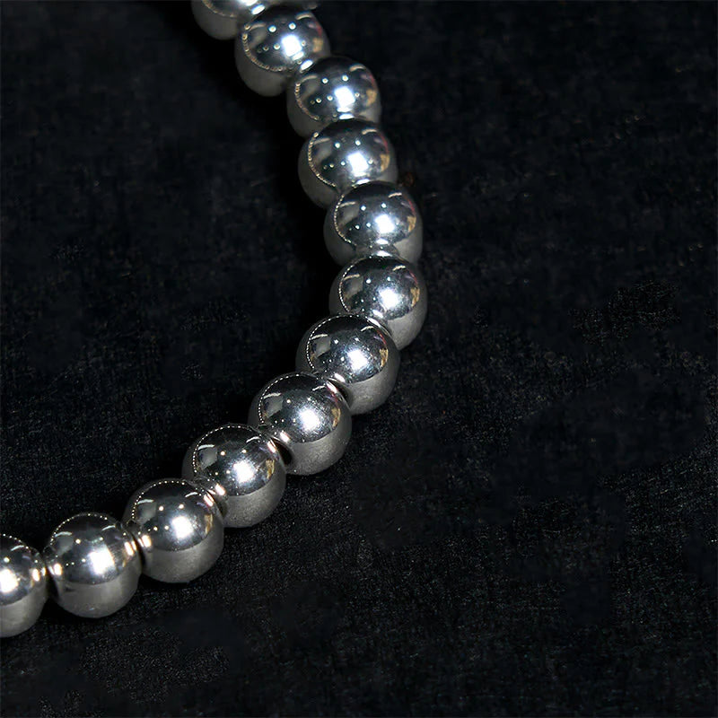 Buddha Stones Titanium Steel Good Luck Balance Bracelet