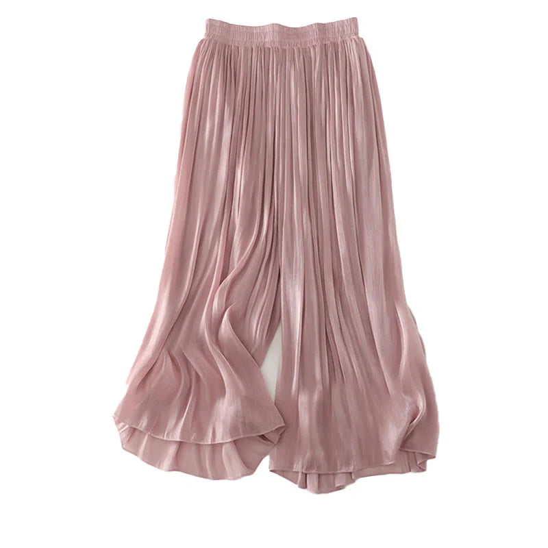 Buddha Stones Summer Plain Women's Polyester Pants
