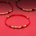 Buddha Stones 925 Sterling Silver Bamboo Design Protection Luck Braided Bracelet
