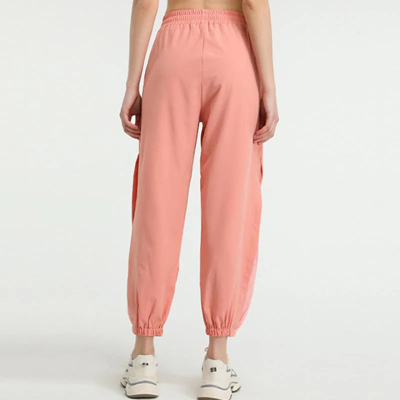 Buddha Stones High Waist Loose Fitness Yoga Sports Track Pants With Pockets