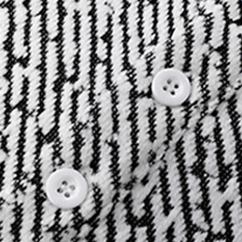 Buddha Stones Fall Crew Neck Stripes Button Men's Sweatshirt Pullover
