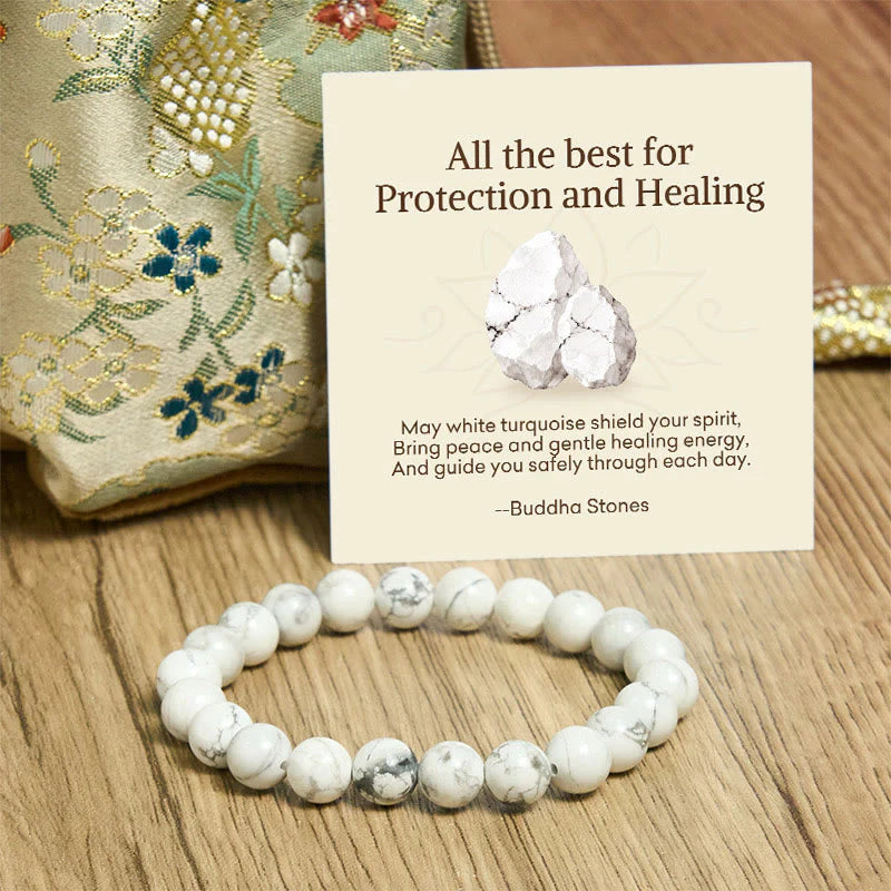 Buddha Stones All the Best for Love and Harmony Stone Quartz Bracelet Includes Gift Message Card