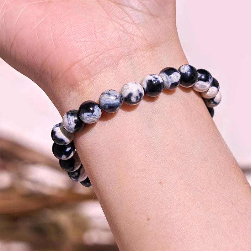 Buddha Stone Various Crystals Malachite Lazurite Lapis Lazuli Hemimorphite Calmness Bracelet