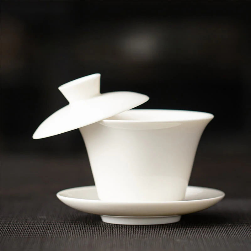 Buddha Stones Thangka Dragon Buddhas Dunhuang Ceramic Gaiwan Sancai Kung Fu Tea Cup And Saucer With Lid Gift Box 180ml