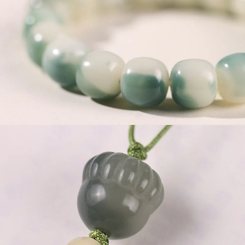 Buddha Stones Gradient Bodhi Seed Nine Tailed Fox Cat Paw Claw Pine Cone Peace Bracelet (Extra 40% Off | USE CODE: FS40)
