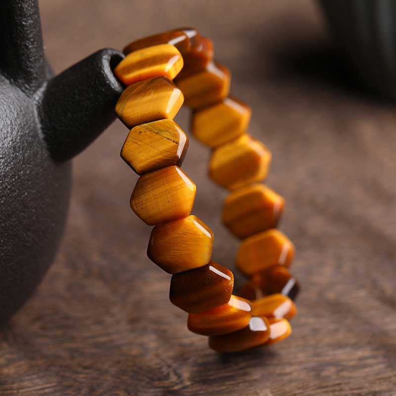 Buddha Stones Natural Tiger Eye Strength Protection Bracelet (Extra 30% Off | USE CODE: FS30)