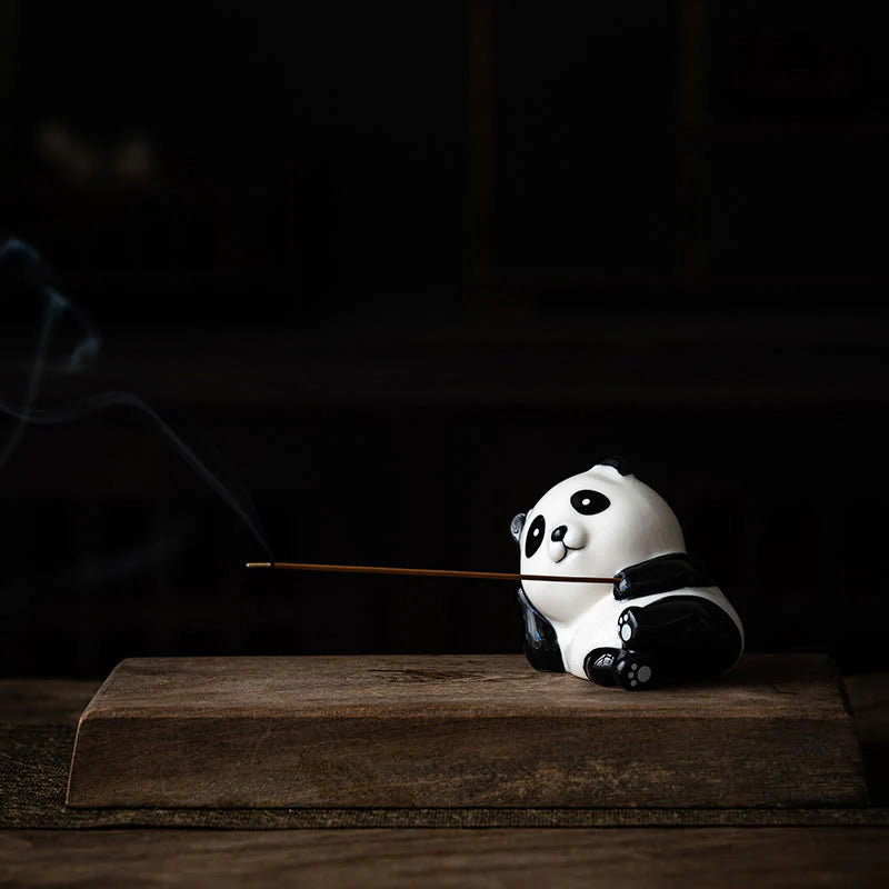 Buddha Stones Panda Shape Home Decoration Incense Burner