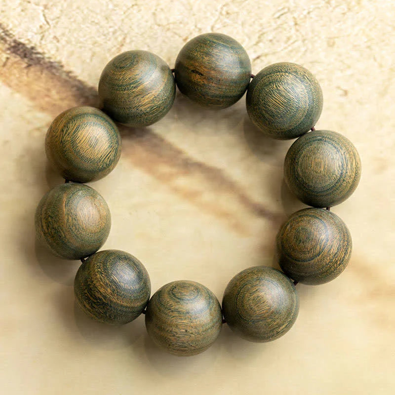 Buddha Stones Tibetan Green Sandalwood Soothing Cure Bracelet (Extra 35% Off | USE CODE: FS35)