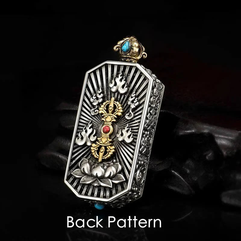 FREE Today: Tibetan Om Mani Padme Hum Dorje Spiritual Power Necklace Pendant