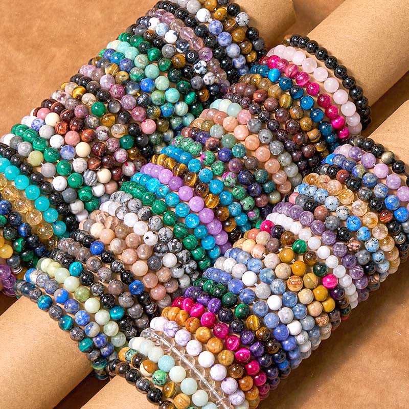Buddha Stone Various Crystals Malachite Lazurite Lapis Lazuli Hemimorphite Calmness Bracelet