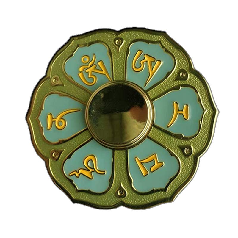 Buddha Stones Six True Words Fidget Spinner Blessing Finger Hand Spinner Decoration (Extra 30% Off | USE CODE: FS30)