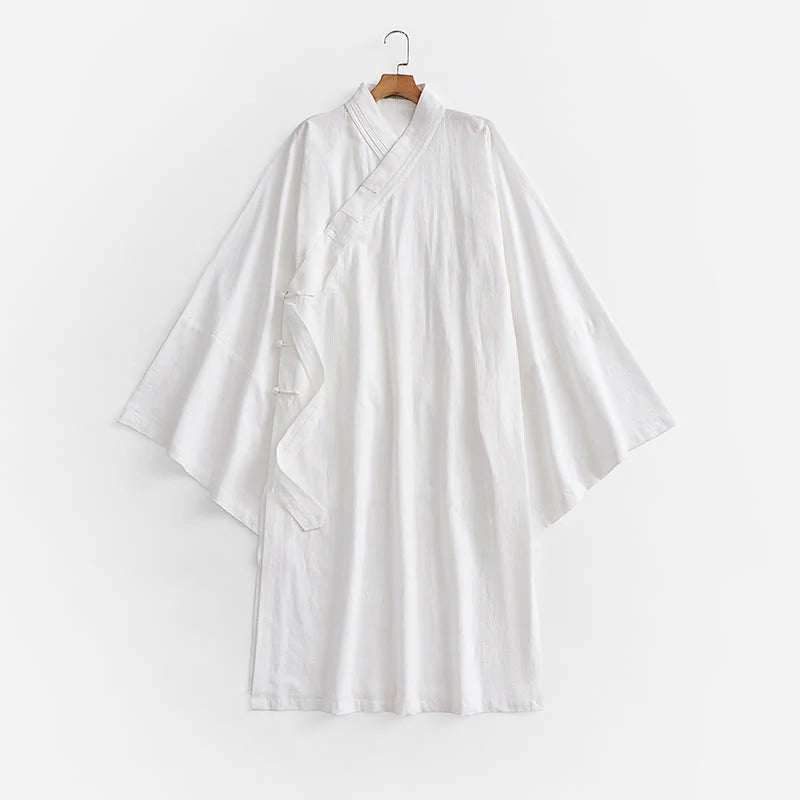 Buddha Stones Wudang Traditional Tai Chi Ceremony Long Wide Sleeve Men's Taoist Long Robe