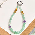 Buddha Stones Jade Beaded Prosperity Key Chain Phone Hanging Decoration