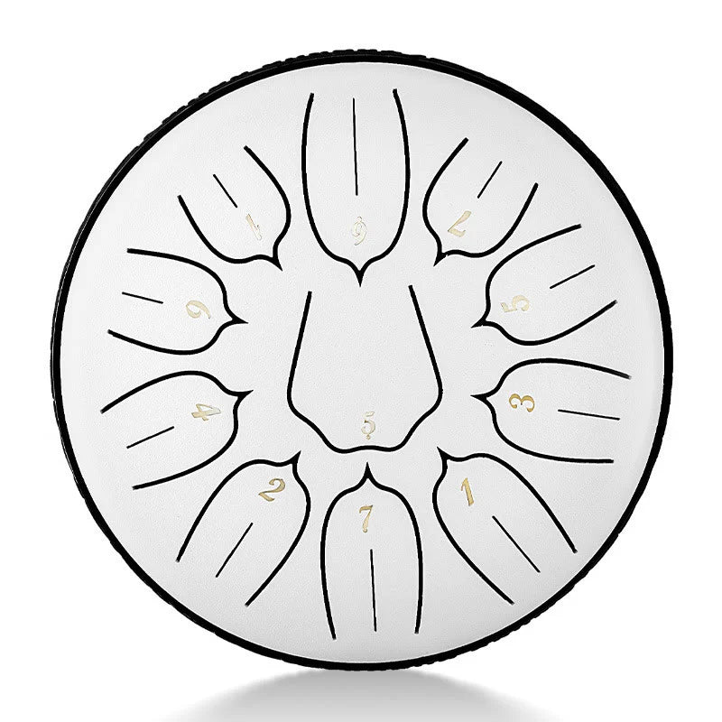 Buddha Stones Steel Tongue Drum Sound Healing Meditation Yoga Lotus Drum Kit 11 Note 6 Inch