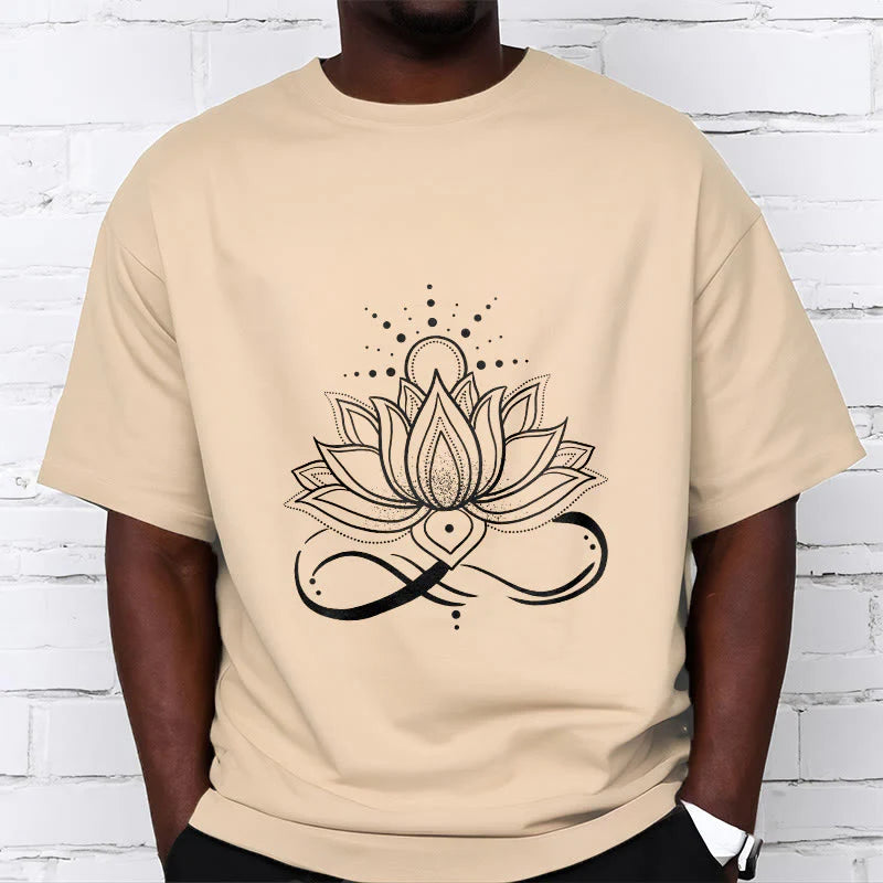 Buddha Stones Lotus Flower Sun Design Tee T-shirt