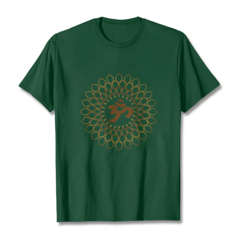 Buddha Stones Rhombus OM Design Tee T-shirt